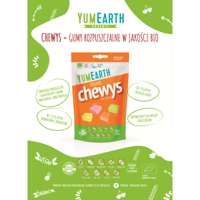 Gumy rozpuszczalne EKO (chewys) YumEart  142g