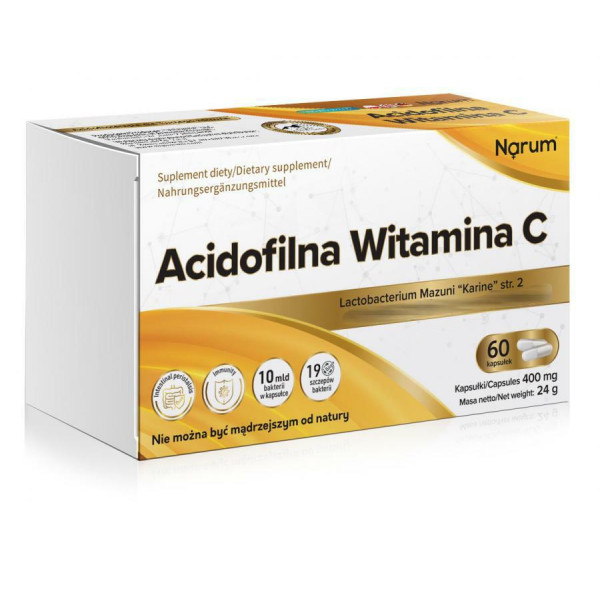 Acidofilna witamina c 400mg 60 kaps  Narum