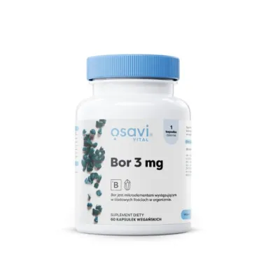 Bor/Boron 3mg 60 kaps vegan Osavi