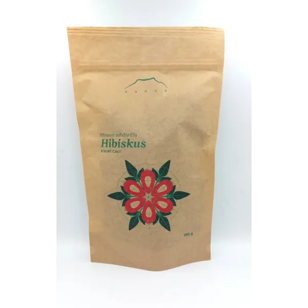 Hibiskus kwiat 100 g cały Nanga