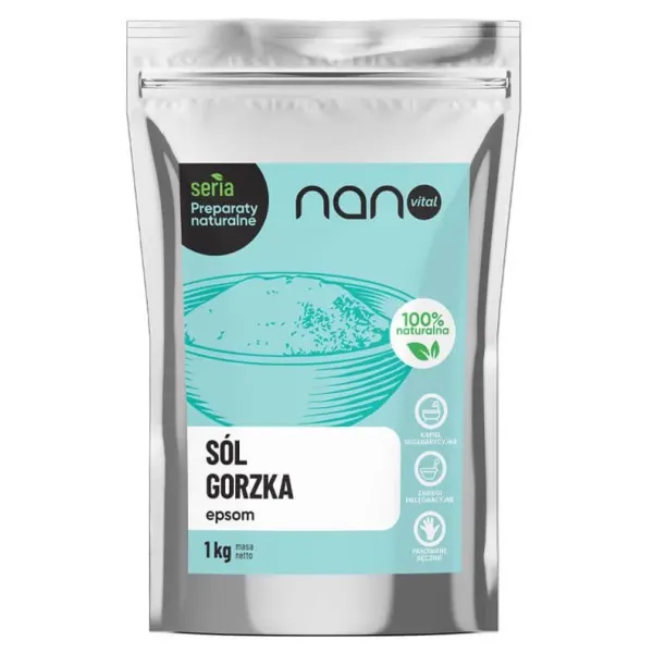 Sól gorzka Epsom 1 kg NanoVital