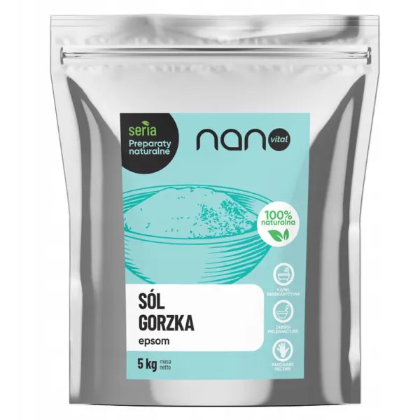 Sól gorzka Epsom 5 kg  NanoVital