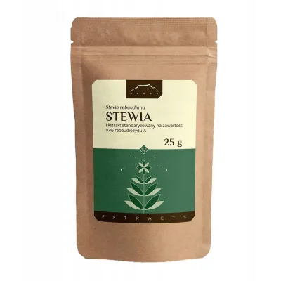 Stewia ekstrakt - 97% rebaudiozydu A   25g Nanga