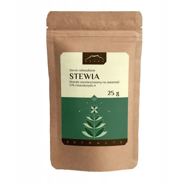 Stewia ekstrakt - 97% rebaudiozydu A   25g Nanga
