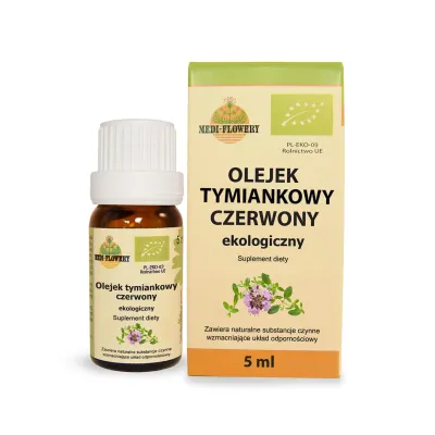 Naturalny Olejek Czerwony Tymiankowy Eko 5ml - Medi Flowery
