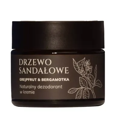 Drzewo sandłowe grejpfrut & bergamotka naturalny dezodorant w kremie 50ml Mglife