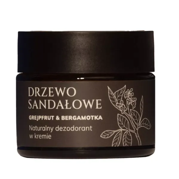 Drzewo sandłowe grejpfrut & bergamotka naturalny dezodorant w kremie 50ml Mglife