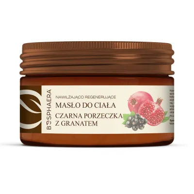 Nawilżająco-regenerujące masło do ciała czarna porzeczka z granatem 200g Bosphaera