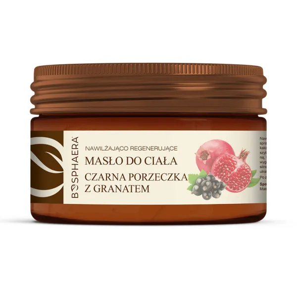 Nawilżająco-regenerujące masło do ciała czarna porzeczka z granatem 200g Bosphaera