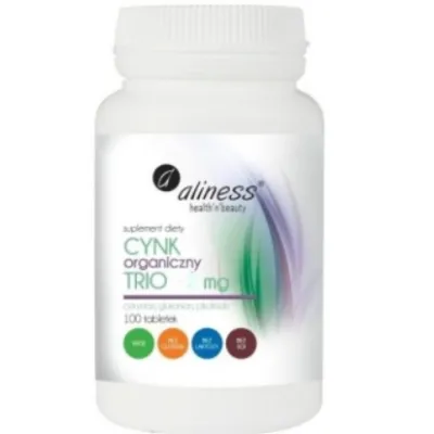 Cynk Organiczny Trio 15mg 100 tabl. Aliness