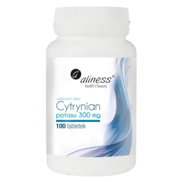 Cytrynian Potasu 300 mg x 100 tabletek VEGE Aliness