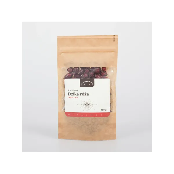 Dzika róża owoc cały 100g Nanga