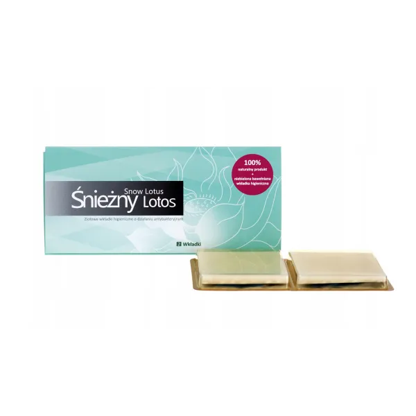 Śnieżny Lotos mini-ziołowe wkładki higieniczne o działaniu antybakteryjnym 2 wkładki