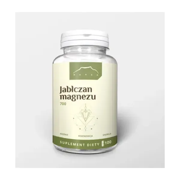Jabłczan magnezu 100 kapsułek x 700mg Nanga