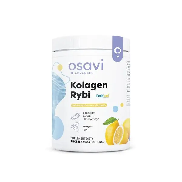 Kolagen Rybi z Dzikiego Dorsza, Cytryna 360 g Osavi
