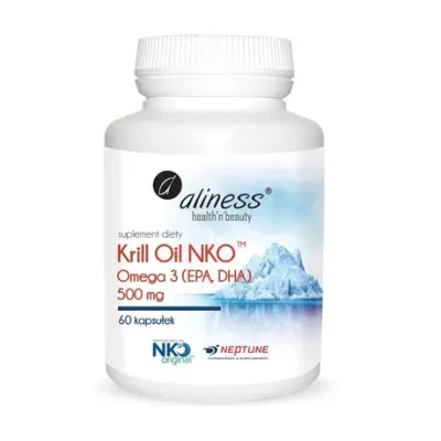 Krill Oil NKO Omega 3 (EPA, DHA) 500mg 60kaps Aliness