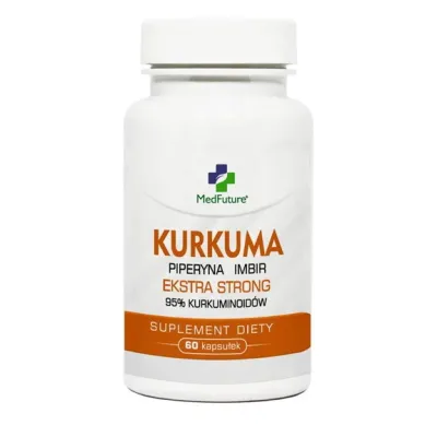Kurkuma Ekstra Strong + Piperyna + Imbir 60kaps. MedFuture
