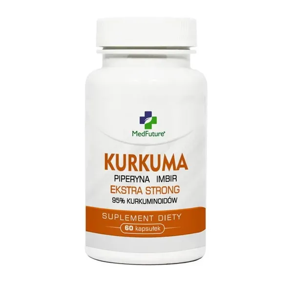 Kurkuma Ekstra Strong + Piperyna + Imbir 60kaps. MedFuture
