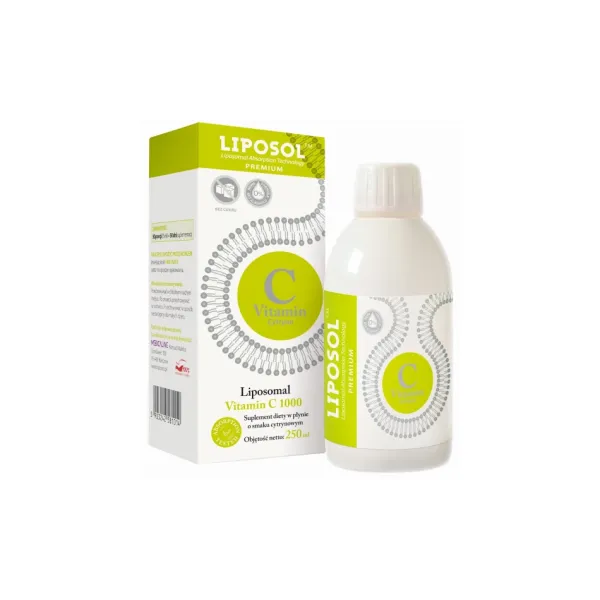 Liposol C 1000 Liposomalna Witamina C 1000 (Buforowana) 250 ml Smak Cytrynowy Aliness