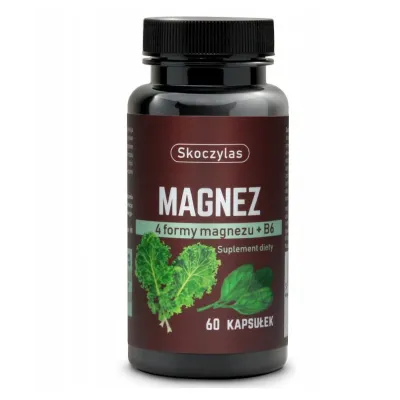Magnez 4 formy, wit B6, szpinak, jarmuż 60kaps Skoczylas