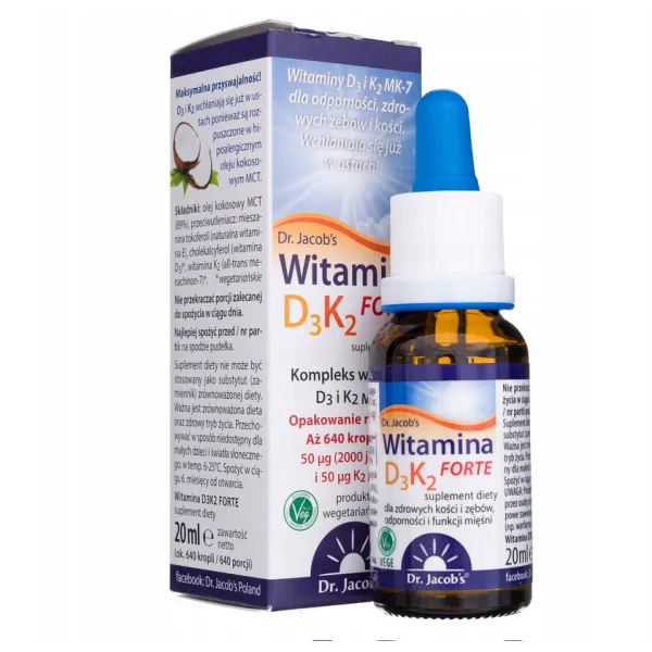 Witamina D3K2 Forte  Dr.Jacobs