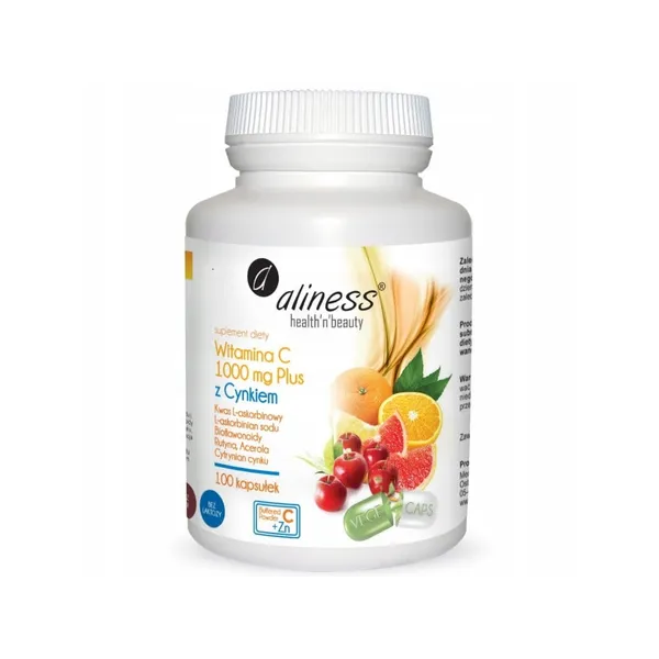 Witamina c 100g plus z cynkiem Aliness