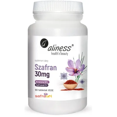 Szafran Safrasol 2%/10% 30mgx90tabl vege Aliness