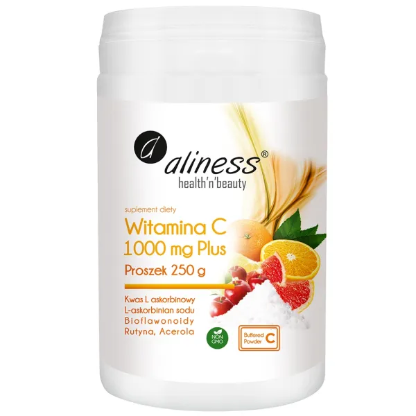 Witamina C 1000mg Buforowana PLUS x 250g proszek Aliness