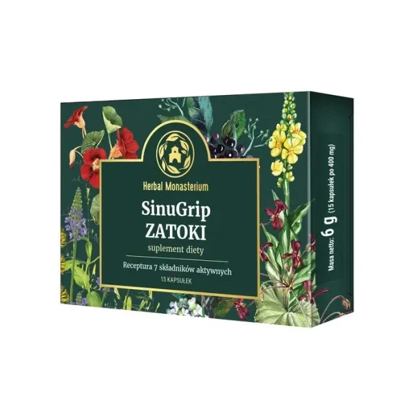 SinuGrip Zatoki x15 kapsułek Herbal Monasterium