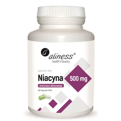 Niacyna, Amid kwasu nikotynowego 500 mg x 100 kaps VEGE