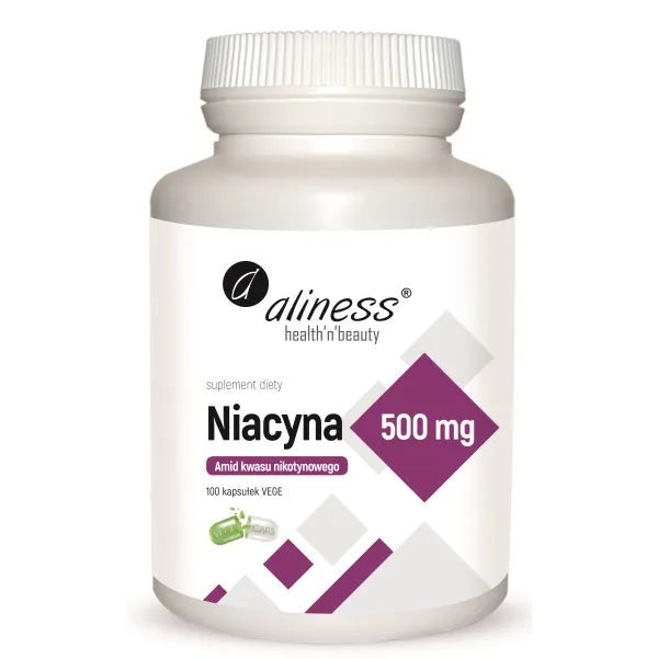 Niacyna, Amid kwasu nikotynowego 500 mg x 100 kaps VEGE