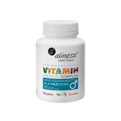 Premium Vitamin Complex dla mężczyzn x 120 tabletek VEGE Aliness