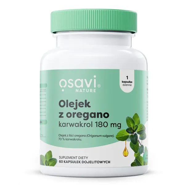 Olejek z oregano karwakrol 180mg 60 kaps. Osavi