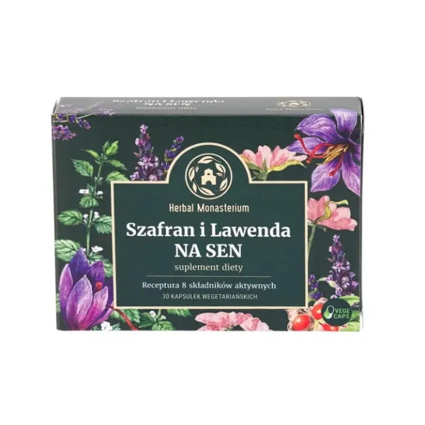 Na Sen szafran i lawenda 30kaps Herbal Monasterium