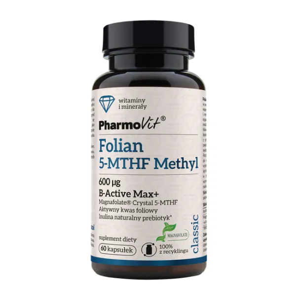 Folian 5-MTHF Methyl 600ug 60kaps Pharmovit