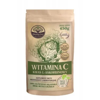 Witamina C z kapusty (kwas L- Askorbinowy) w proszku 450 g Skarby Gai