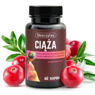 Ciąża kwas foliowy, żurawina 60kaps Skoczylas