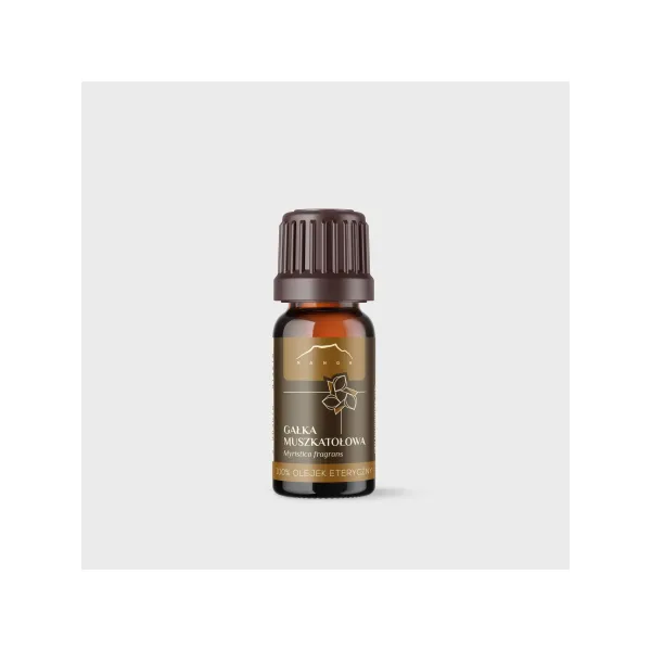 Eteryczny olejek muszkatałowy Nanga 100% 10ml - naturalny skarbiec aromatów do aromaterapii i pielęgnacji.