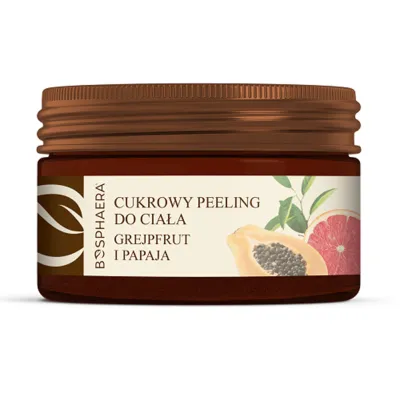 Cukrowy Peeling do ciała grejpfrut z papają 200g Bosphaera