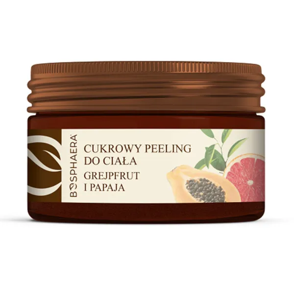 Cukrowy Peeling do ciała grejpfrut z papają 200g Bosphaera
