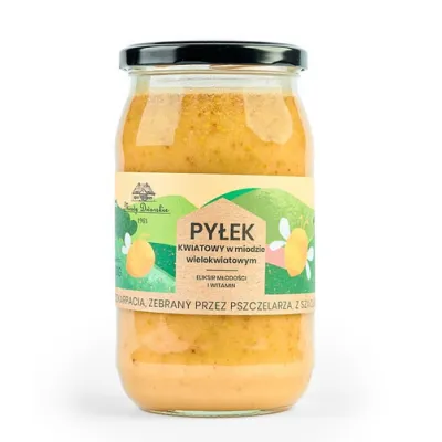 Miód z pyłkiem 1kg Miody Dworskie