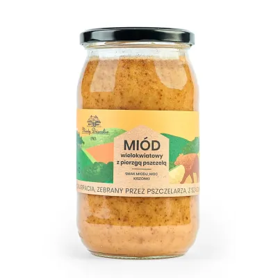 Miód z pierzgą 1kg Miody Dworskie