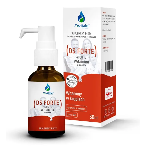 Avitale D3 FORTE 4000 IU – 30 ml krople