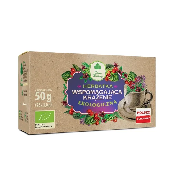 Herbatka krążenie eko 25x2g Dary Natury
