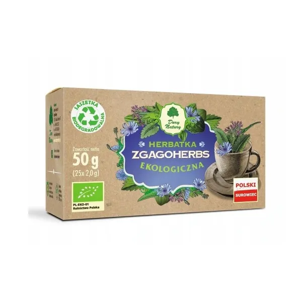 Herbatka Zgagoherbs EKO 25x2g Dary Natury