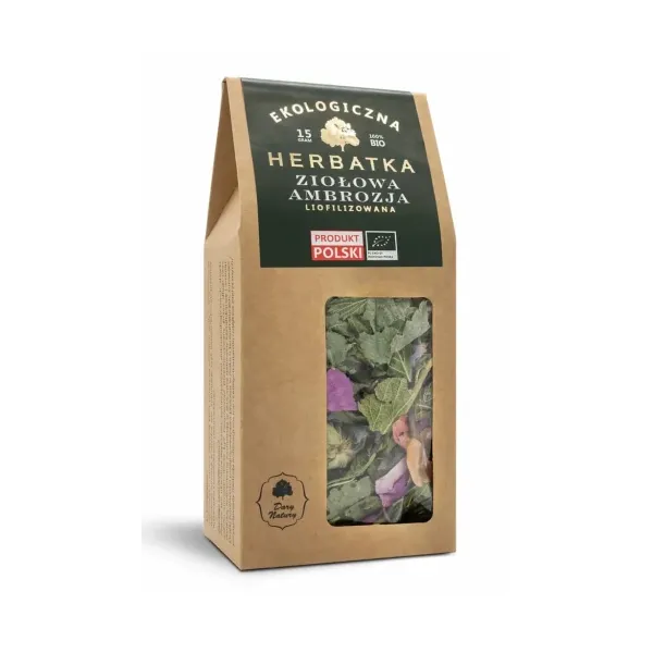 Liofilizowana hebratka Ziołowa Ambrozja EKO 15g Dary Natury