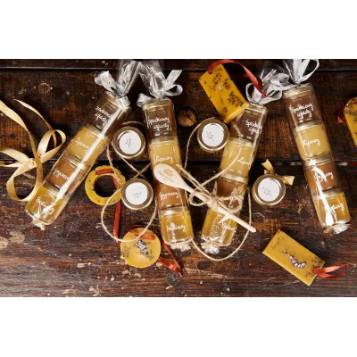 Zestaw prezentowy mini miodków 4x50g Miody Dworskie