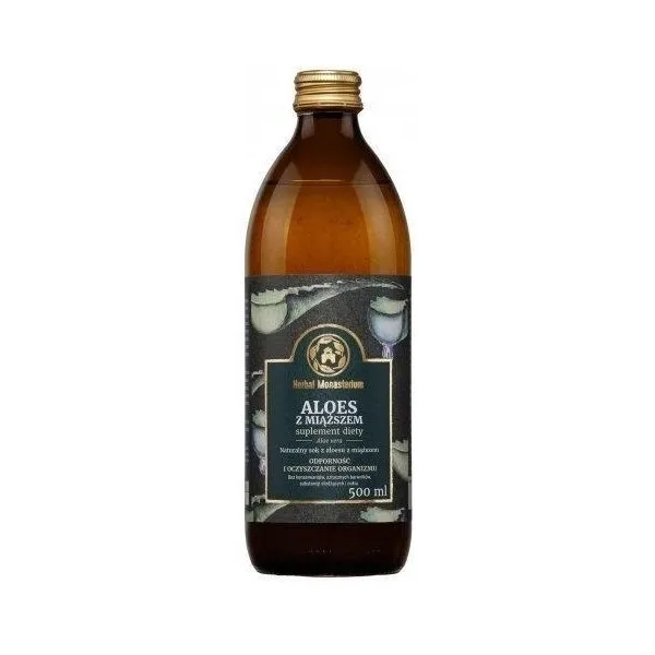 Aloes z miąższem sok 500ml Herbal