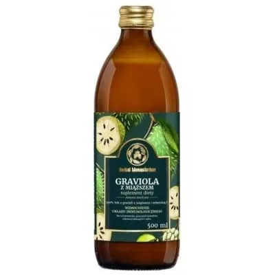 Graviola z miąższem sok 500ml Herbal