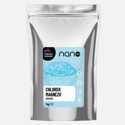 Chlorek magnezu płatki 1kg Nanovital